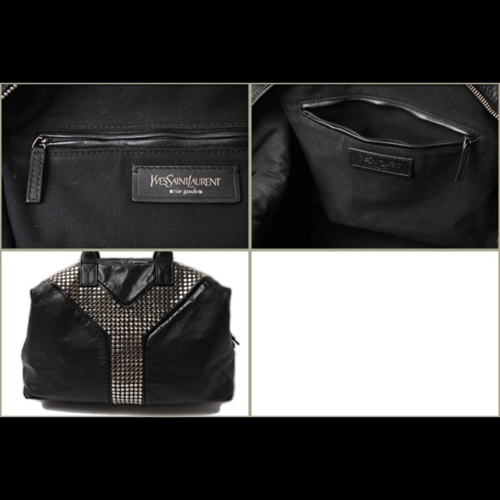 RARE! YVES SAINT LAURENT EASY Y YSL Rock Stud Bag - Picture 5 of 13